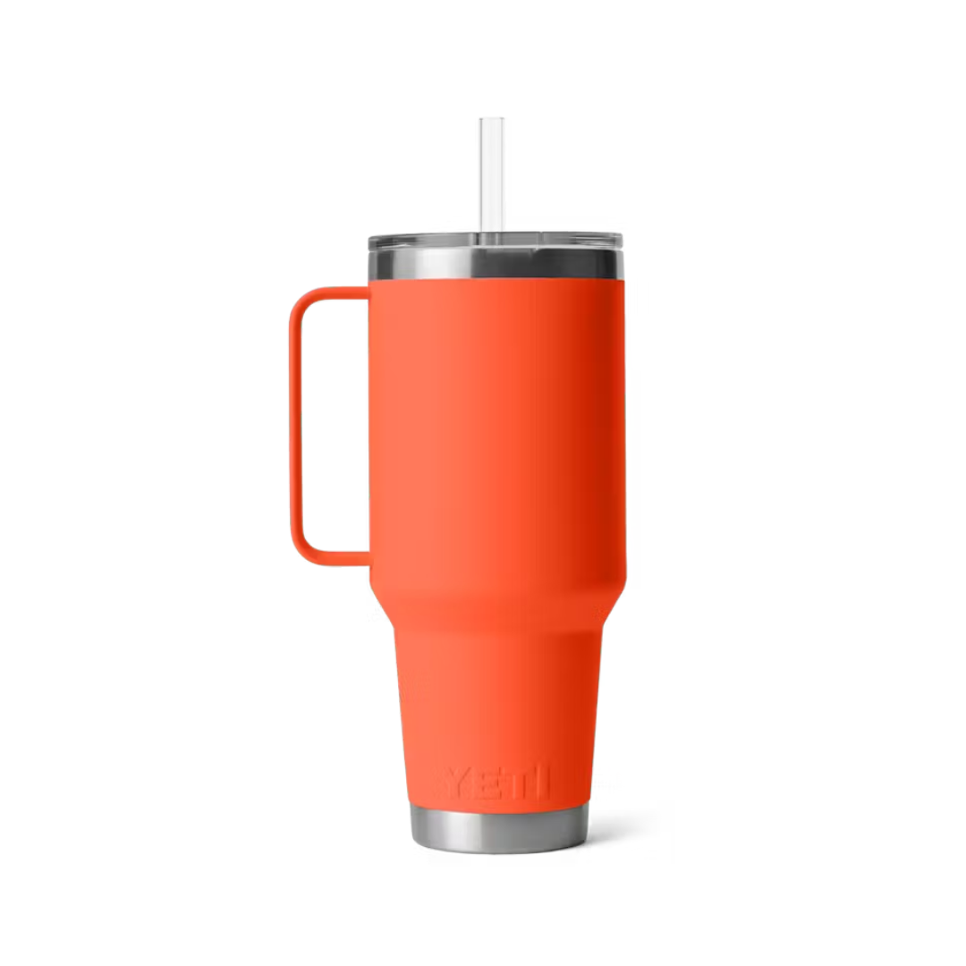 Yeti Rambler 42 Oz Straw Papaya Mug