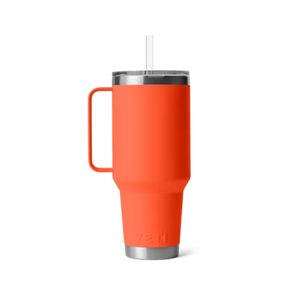 Yeti Rambler 42 Oz Straw Papaya Mug