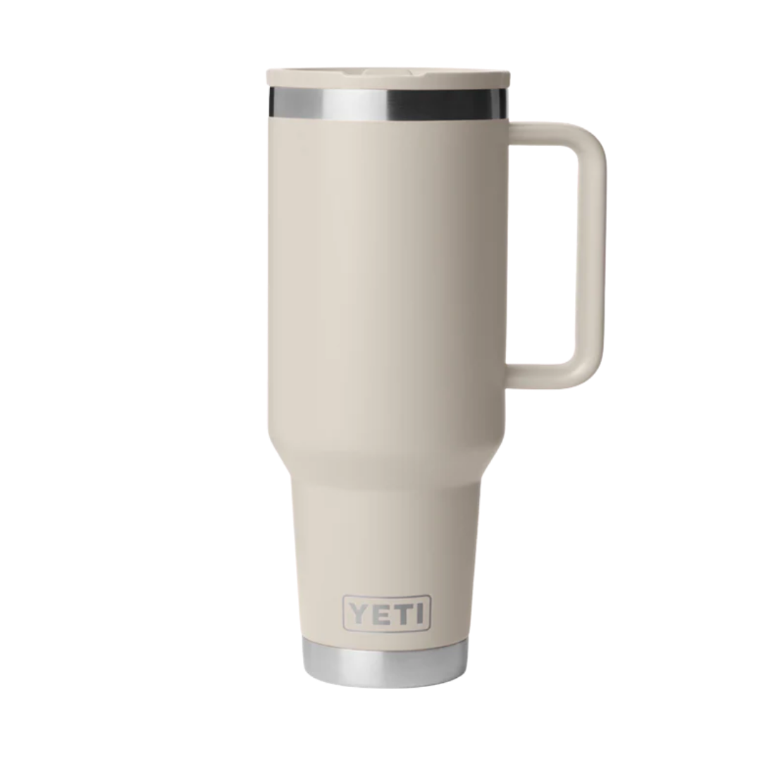 Yeti Rambler 40 Oz Travel Cape Taupe Straw Mug