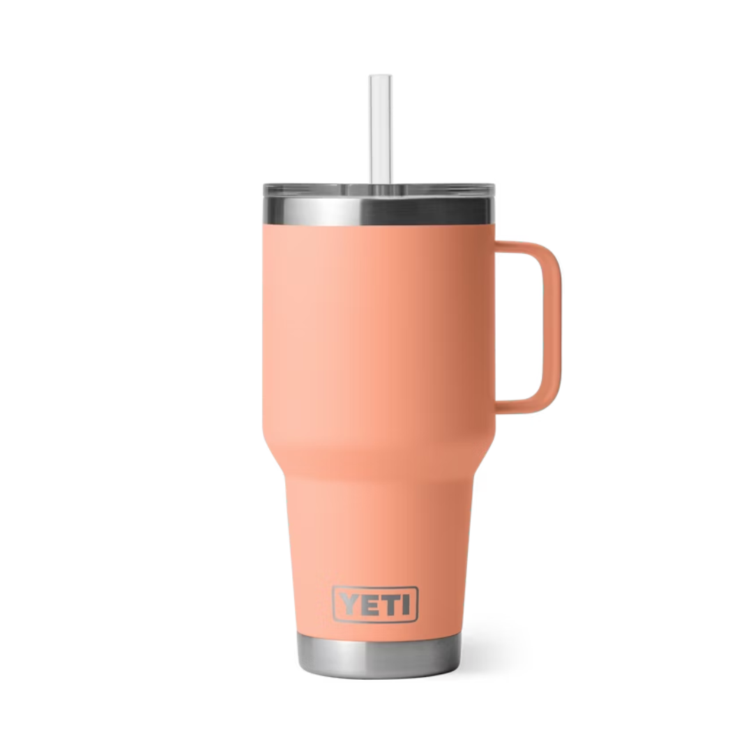 Yeti Unisex Rambler 35 Oz Straw Lid Lowcountry Peach Straw Mug