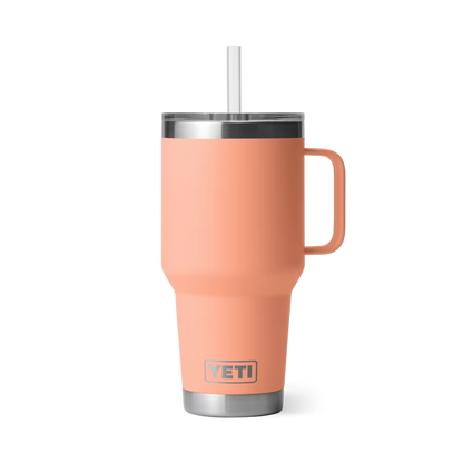 Yeti Unisex Rambler 35 Oz Straw Lid Lowcountry Peach Straw Mug