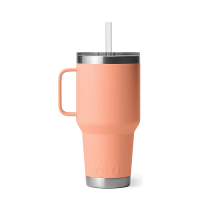 Yeti Unisex Rambler 35 Oz Straw Lid Lowcountry Peach Straw Mug