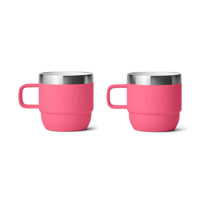 Yeti Rambler 6oz Tropical Pink Stackable Mugs