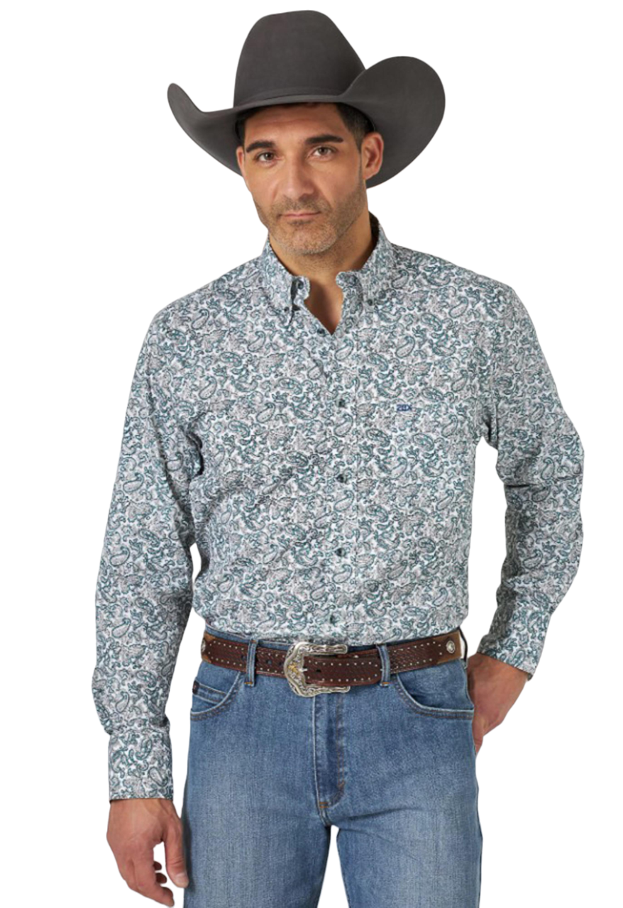 Wrangler 20X Performance Mens Paisley Shirt