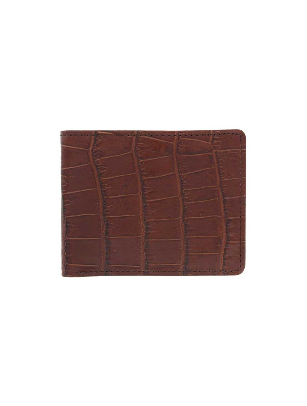Silver Creek Brown Printed Leather Passcase Wallet