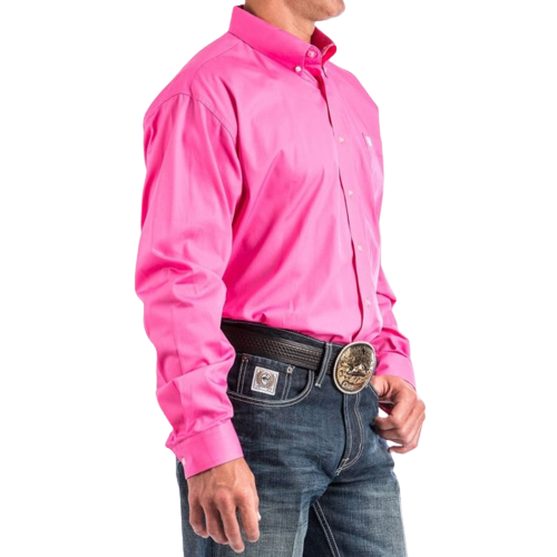 Cinch Men's Pink Classic Fit Shirt
