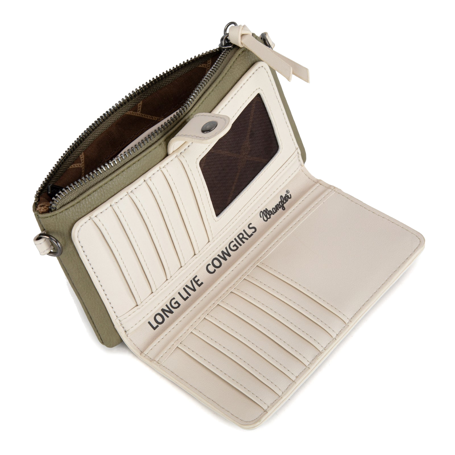 Wrangler Women's Cardholder Green Wallet Crossbody