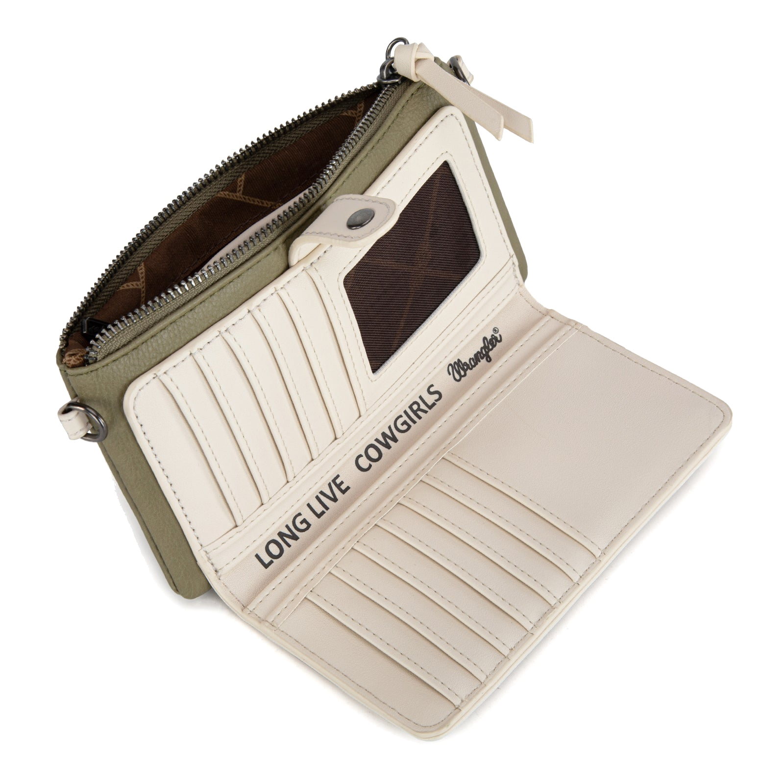 Wrangler Women's Cardholder Green Wallet Crossbody