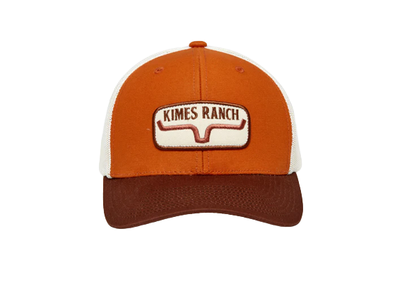 Kimes Ranch Men's Rolling Trucker Burnt Orange Hat