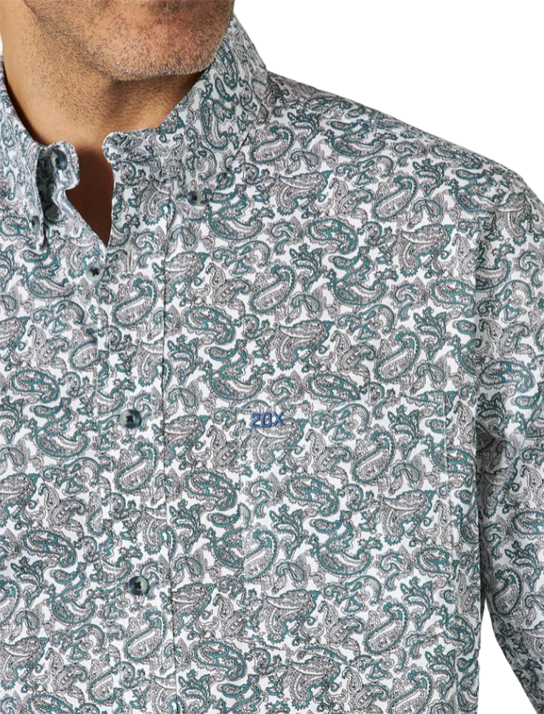 Wrangler 20X Performance Mens Paisley Shirt