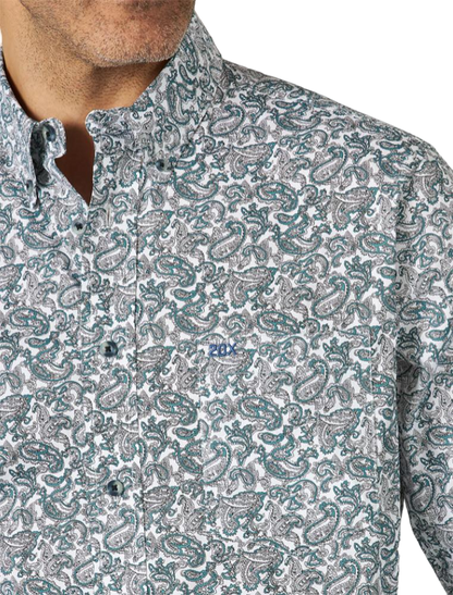 Wrangler 20X Performance Mens Paisley Shirt