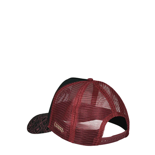 Cuadra Men's With Python Patch Snapback Red Cap