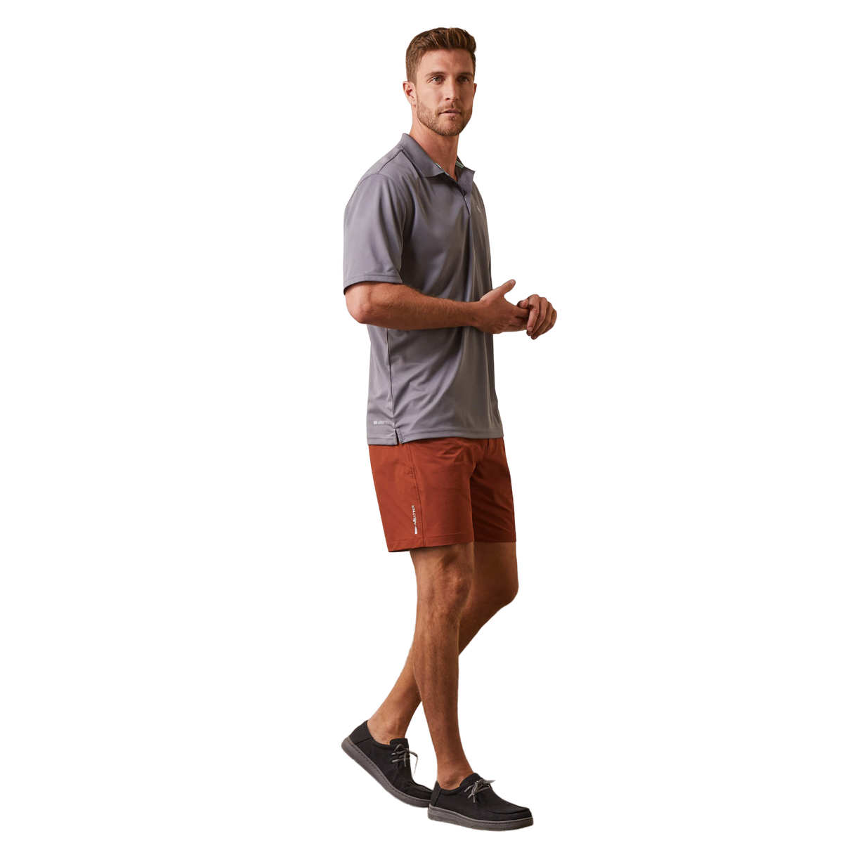 Ariat Men's Cloud Cover Grey Polo Shirt