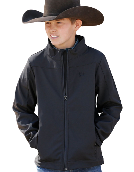 Cinch Youth Boy's Bonded Black Jacket