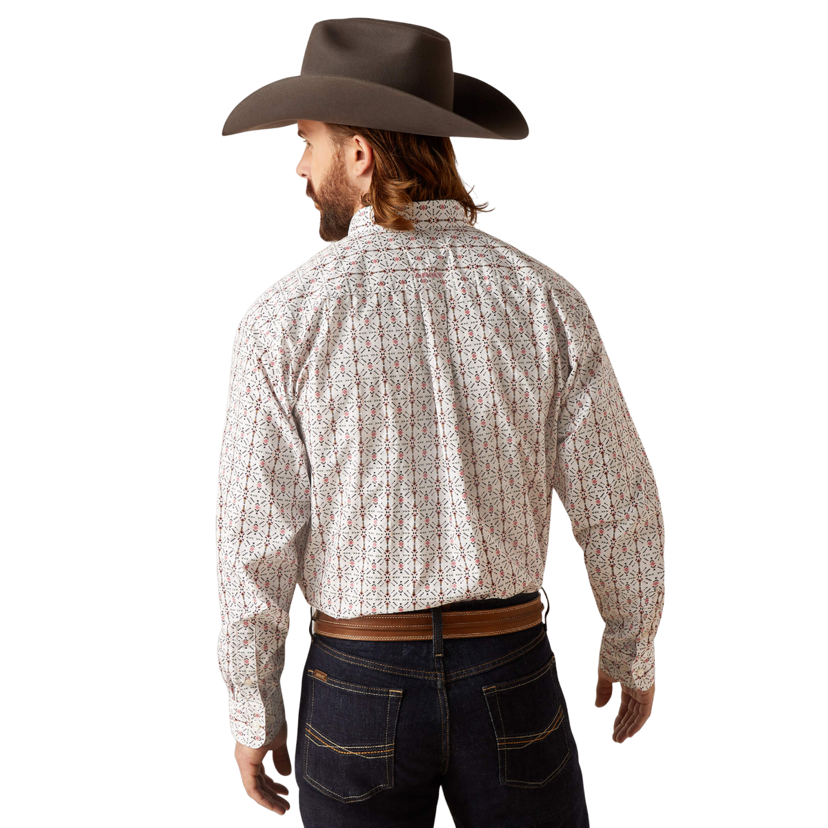 Ariat Men's Edgar Classic Fit White Shirt