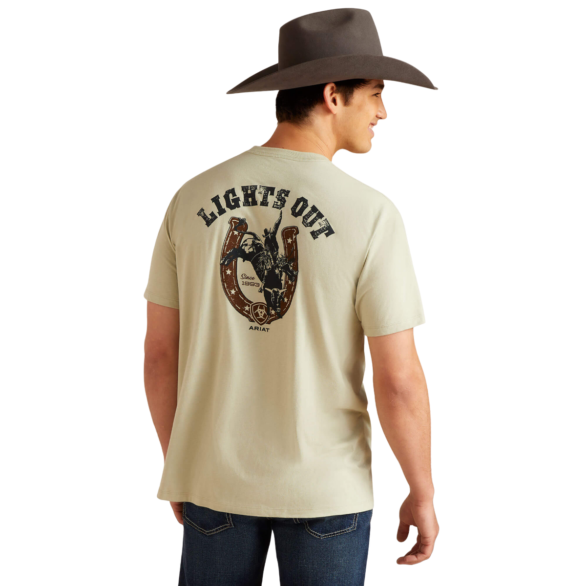 Ariat Clothing Men's Heather Lights Tee Shirt