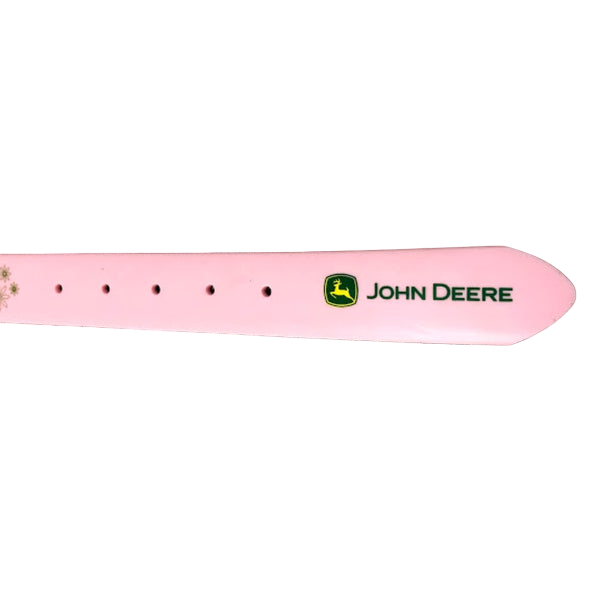 Gem Dandy Women's John Deere Pink Silicone Belt