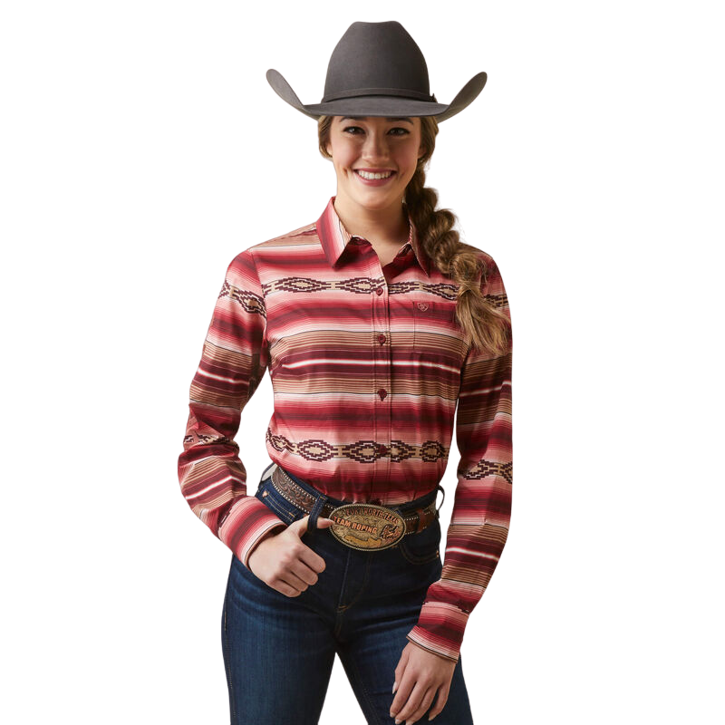 Ariat Women's Team Kirby Blushing Serape Button Down Shirt