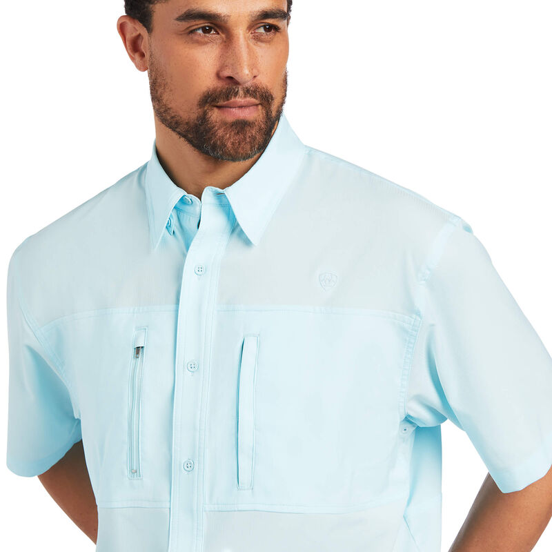 Ariat Men's Venttek Classic Fit Blue Shirt