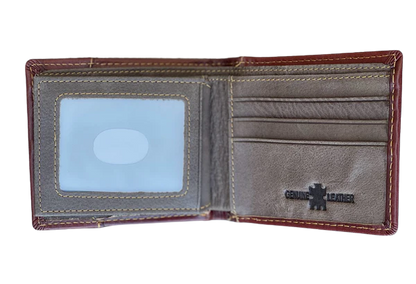 Top Notch Brown Rooster Bi-Fold Wallet