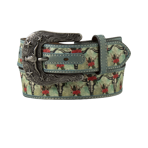 Ariat Women's Turquoise Cruiser Skull Belt