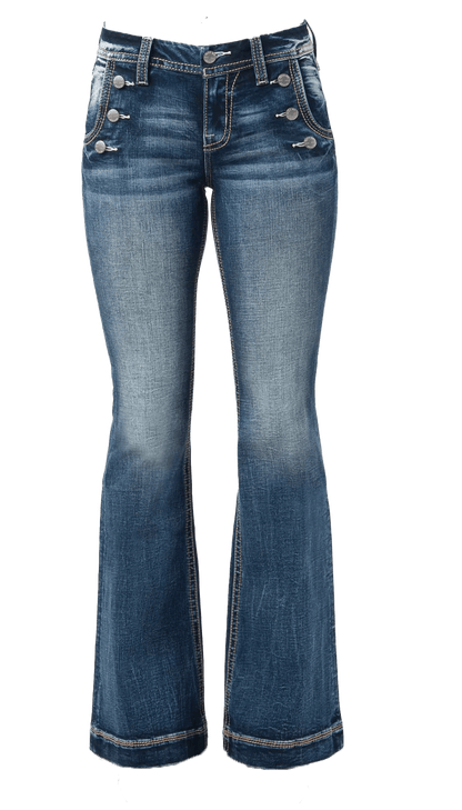 Miss Me Mid Rise Flare Jeans