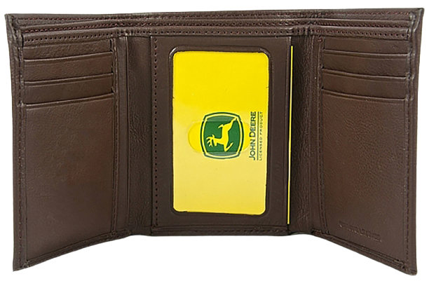 Gem Dandy Men's John Deere Pebble Trifold Wallet