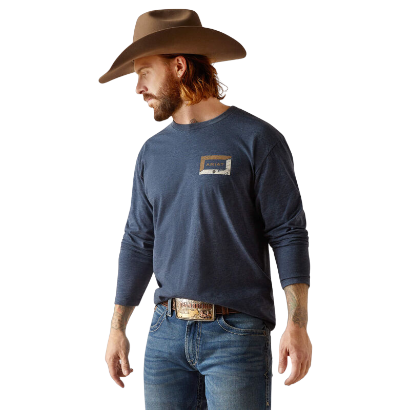 Ariat Men's Veneer Navy Heather T-Shirt