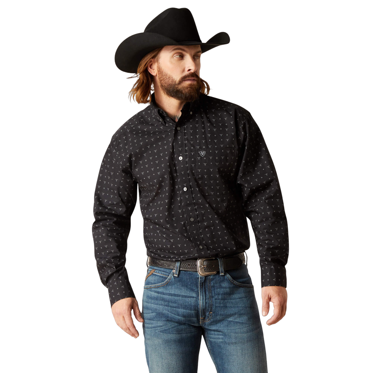 Ariat Men's Nixon Classic Fit Black Shirt