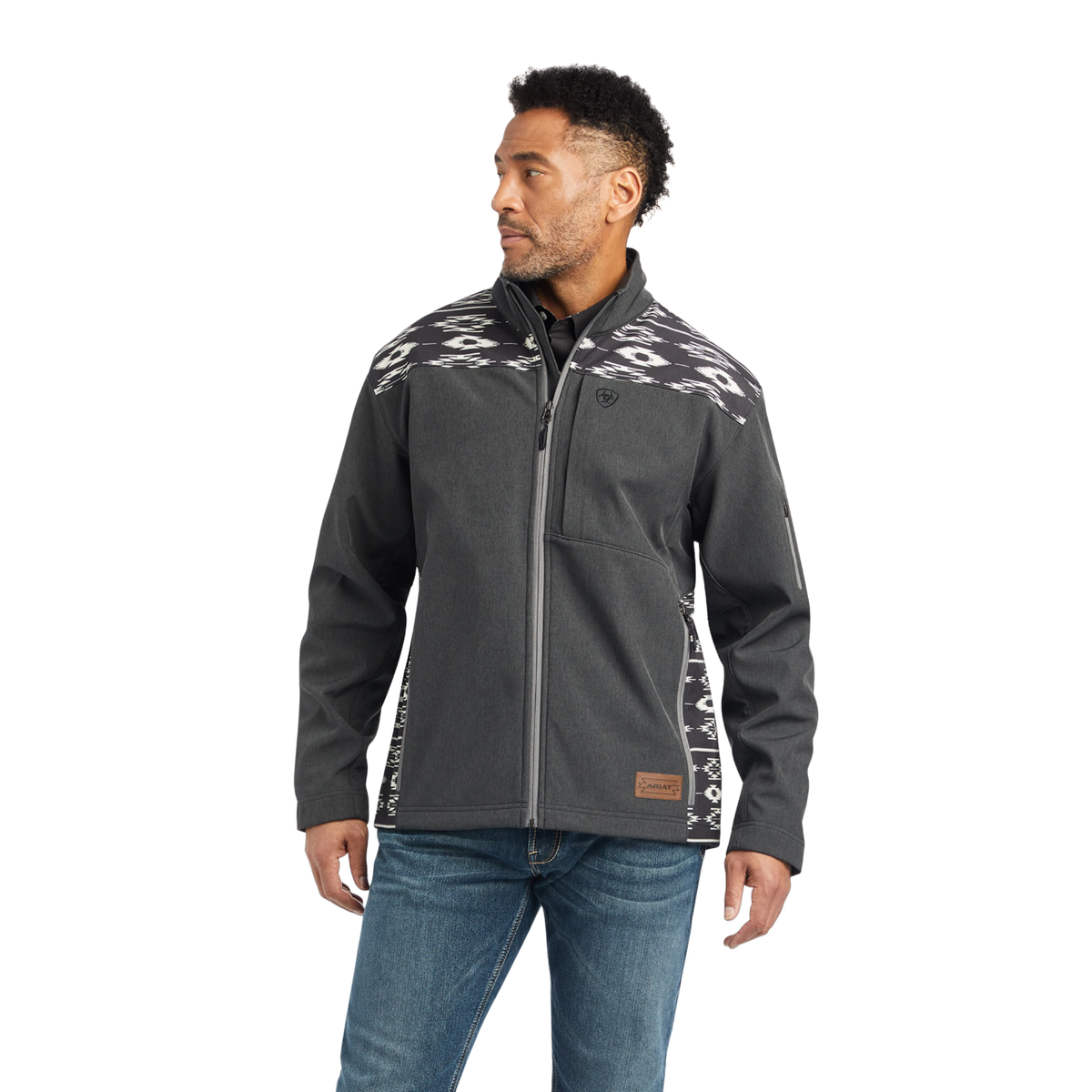 Ariat Men's Charcoal Vernon 2.0 Chimayo Softshell Jacket