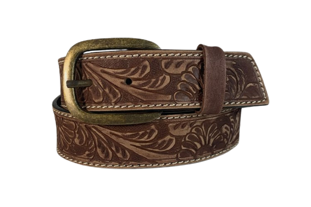 Gem Dandy Women's Brown Genuine Milled Leather Belt