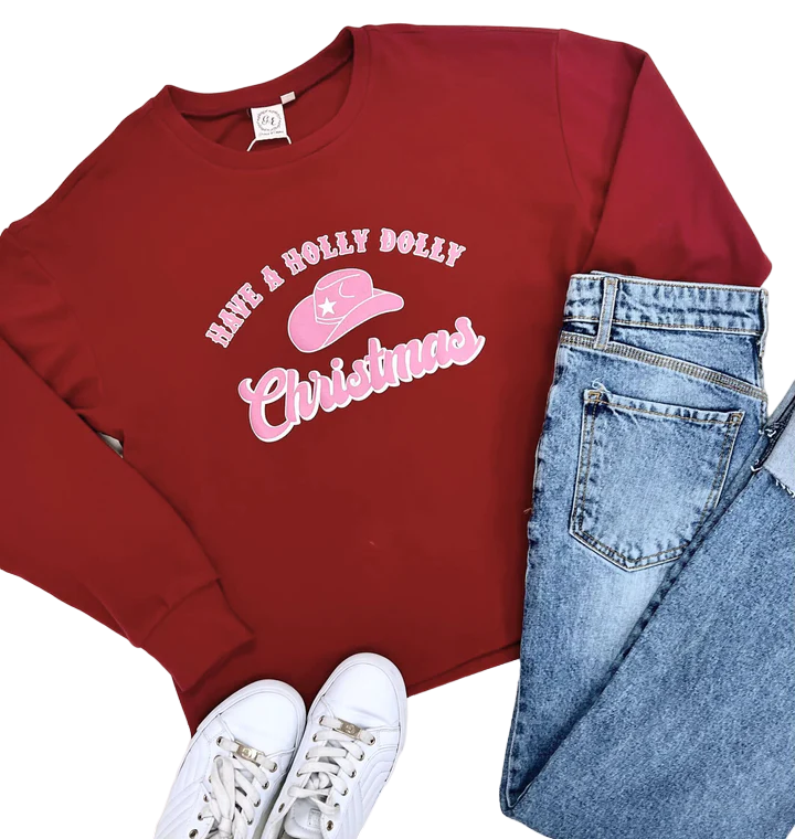 Southern Grace Women's Red Crazy Cozy Microfleece Sweater