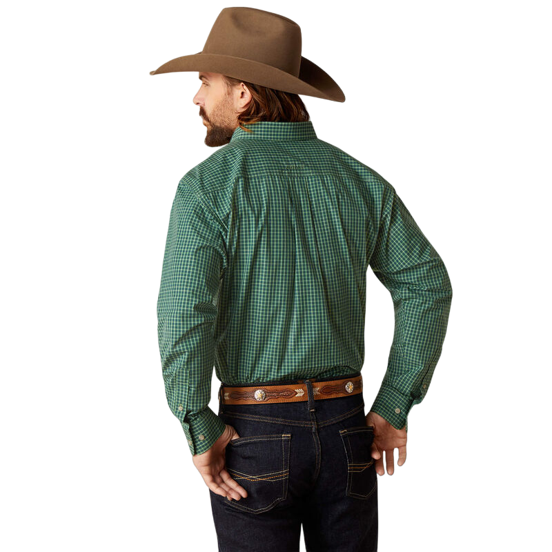 Ariat Men's Pro Series Emile Classic Fit Green Shirt