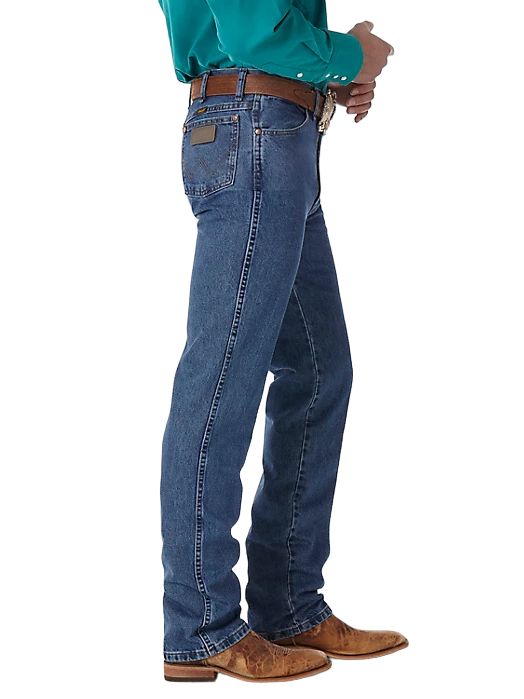 Wrangler Men's Cowboy Slim Fit Stone Washed Jeans