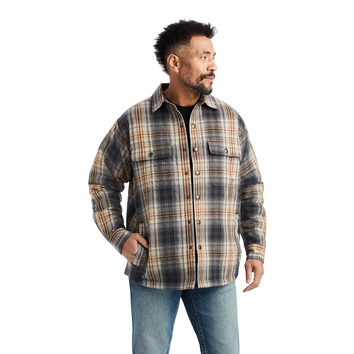 Ariat Men's White Pepper Heston Shirt Jacket