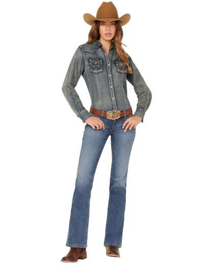 Wrangler Women Retro Sadie Low-rise Bootcut Jeans