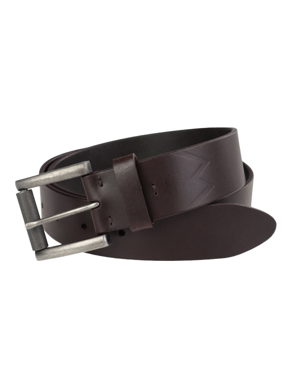 Wrangler Men's Brown Stitched Leather Belt