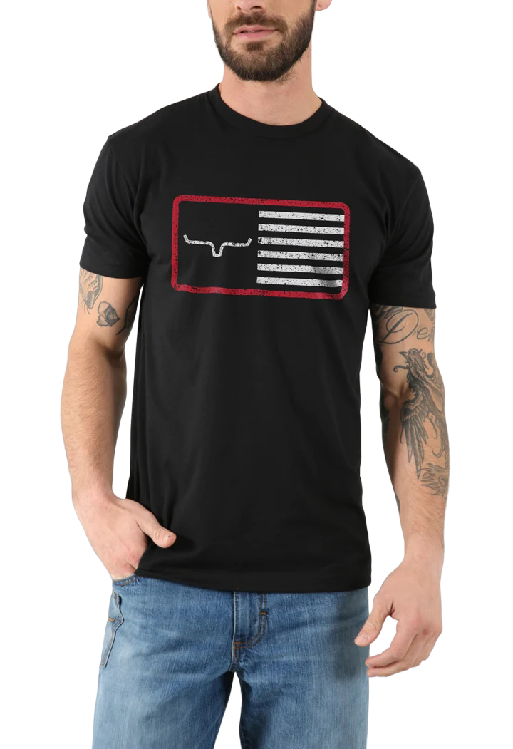 Kimes Ranch Men's Black American Trucker T-shirt