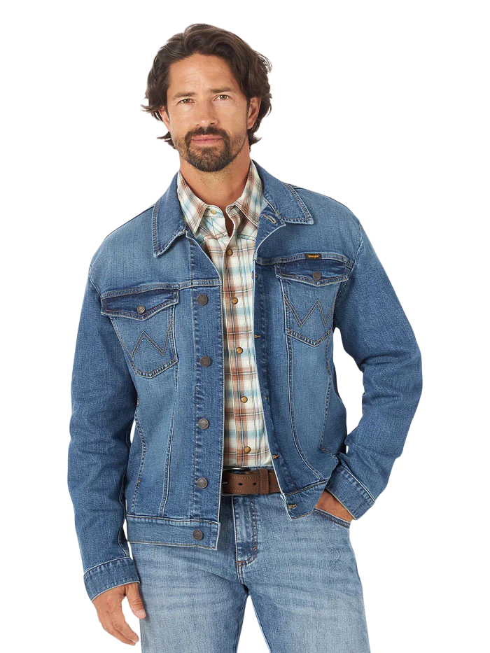 Wrangler Men's Retro Denim Blue Jacket