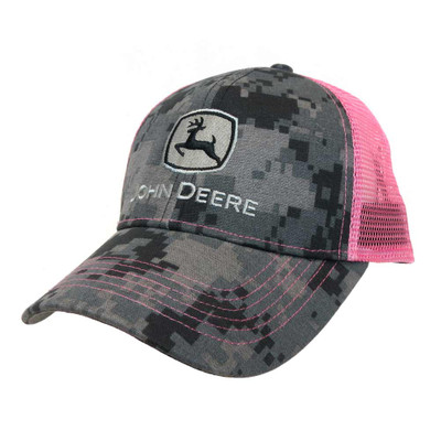 John Deere Women's Digital Camo Black Cap