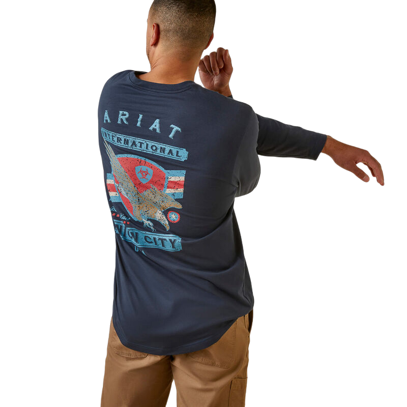 Ariat Men's Clothing Rebar Workman Union Eagle Tee Shirt