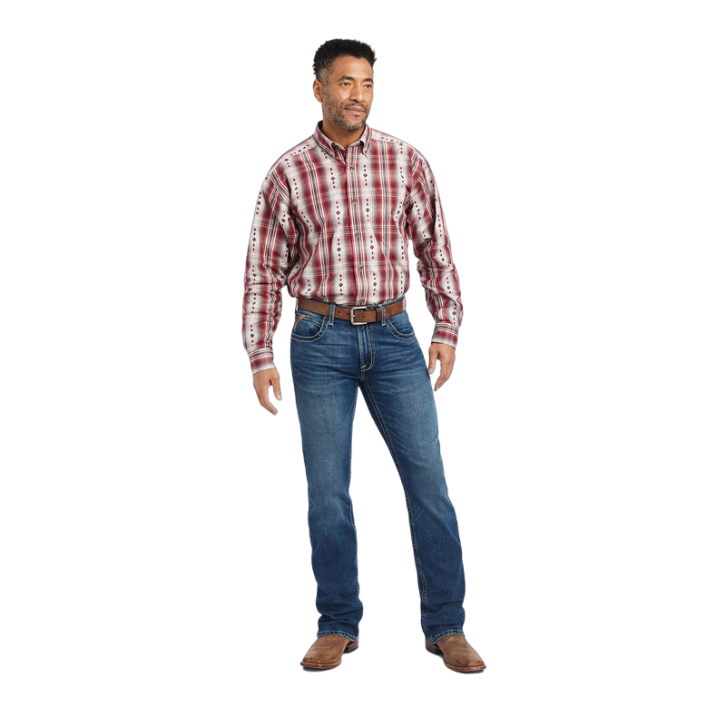 Ariat Men's Pro Series Classic Fit Red Shirt