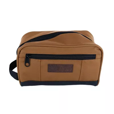 Wrangler Men's Brown Canvas Travel Kit