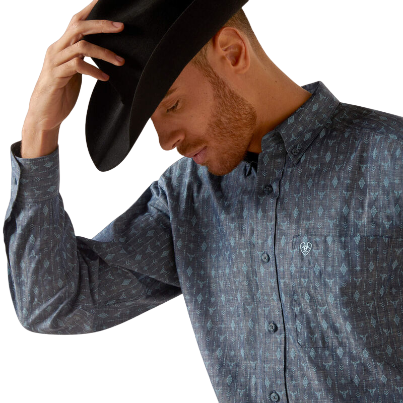 Ariat Men's Graham Classic Blue Shirt