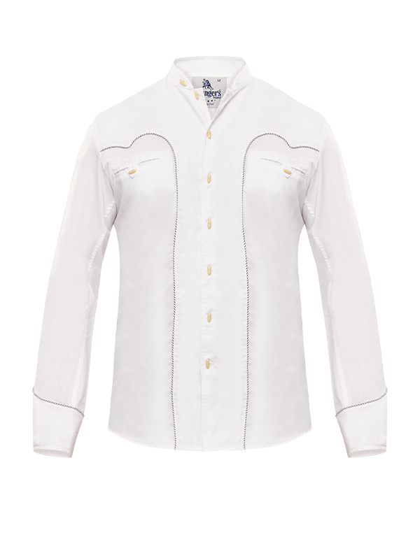 Ranger's Usa Men's White Charra Vaquera Tarugos Shirt