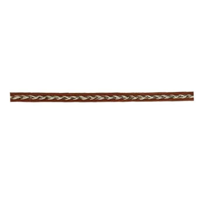 M&F Unisex Western Horsehair Inlay Brown Hatband