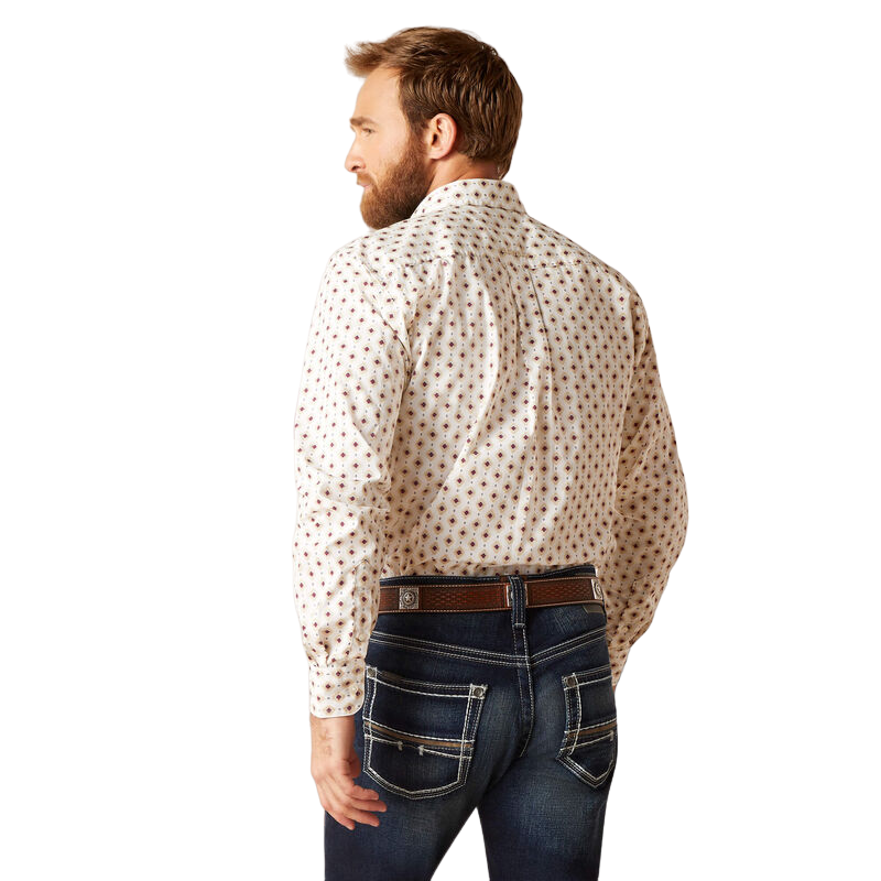 Ariat Men's Naten Fitted White Shirt