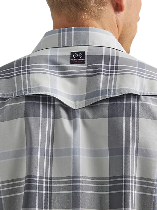 Wrangler Men's Western Plaid Gunnison River Shirt - Big