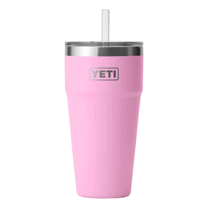 Yeti Rambler 26oz Straw Lid Power Pink