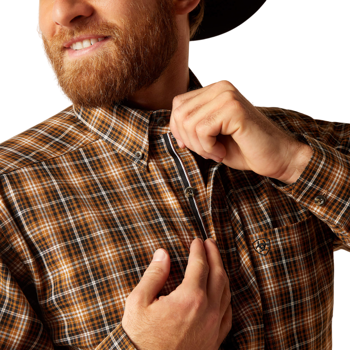 Ariat Men's Pro Series Norris Brown Shirt